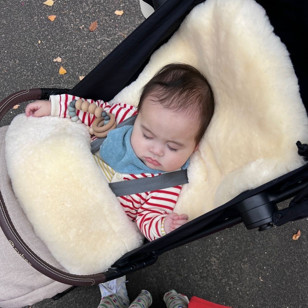 Weatherproof 2-in-1 Lambskin Pram Liner Footmuff (Universal Fit)