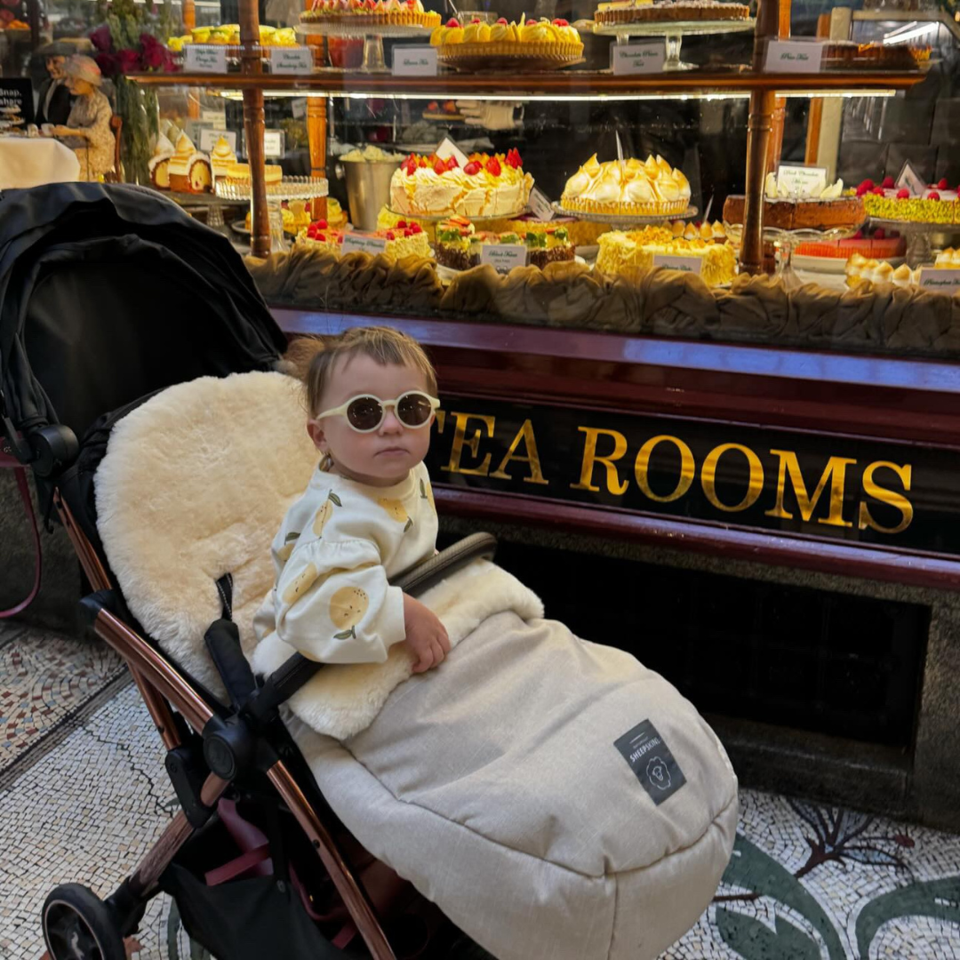 Weatherproof 2-in-1 Lambskin Pram Liner Footmuff (Universal Fit)
