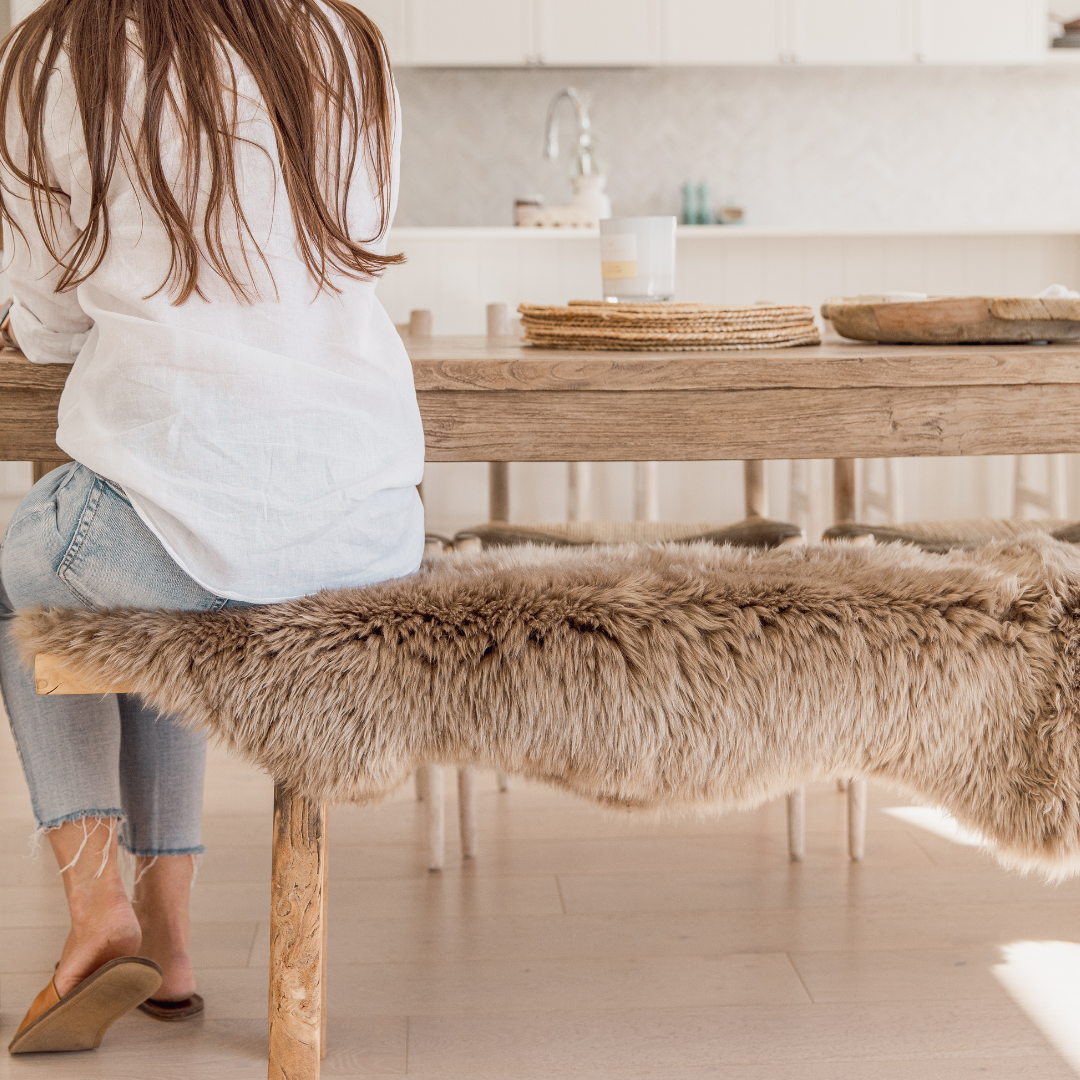 Sheepskin Rug - Double - Mocha