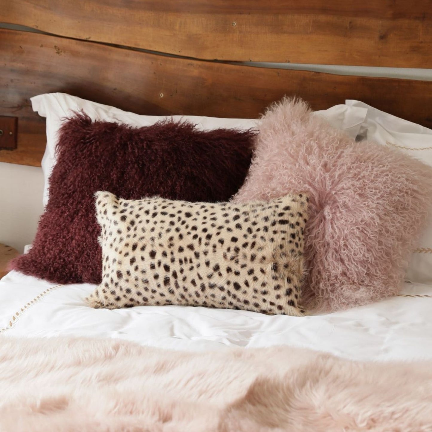 Animal Print Goat Skin Cushion Covers (30x50cm)