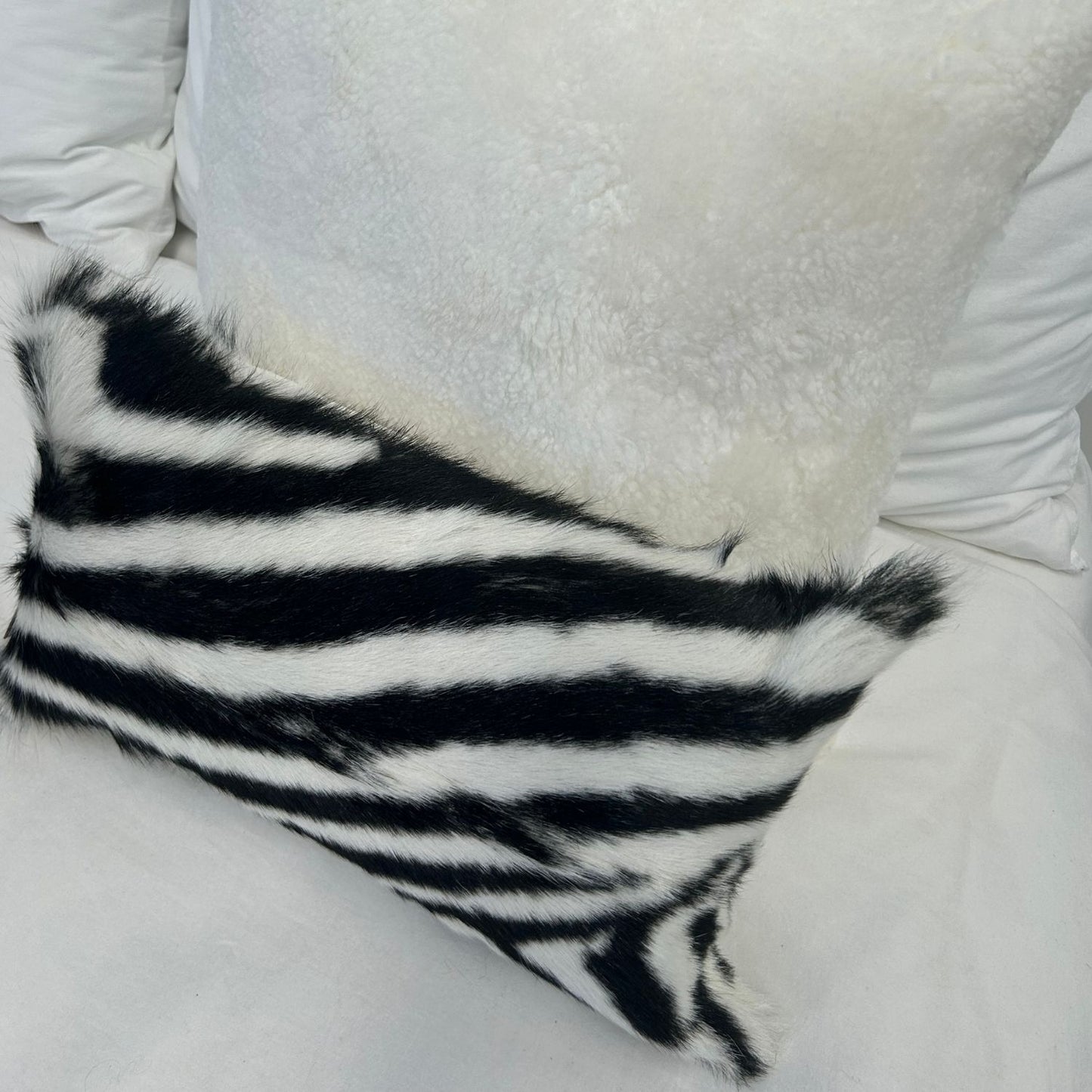 Animal Print Goat Skin Cushion Covers (30x50cm)