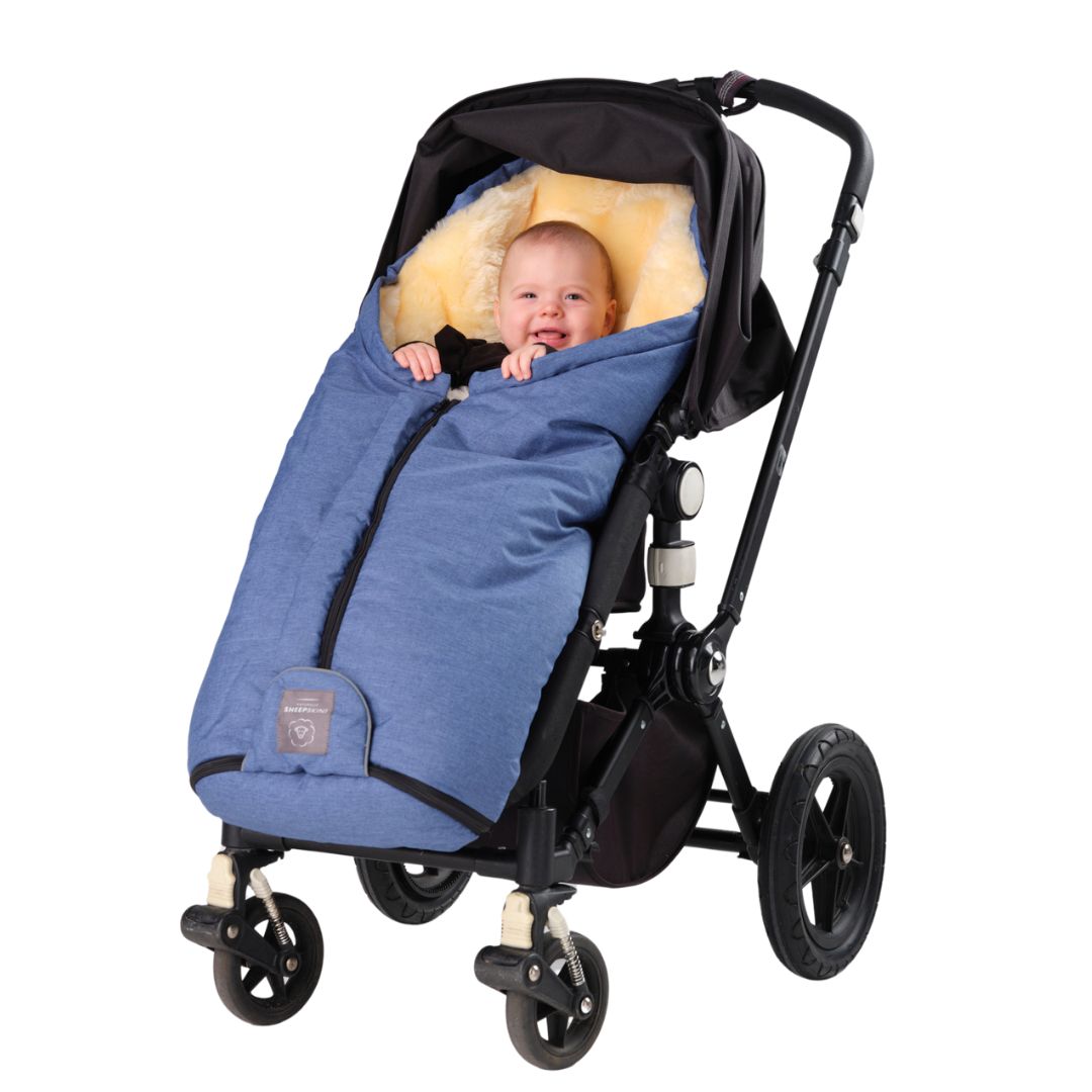 Weatherproof Lambskin Footmuff with Centre Zip (Universal Fit)
