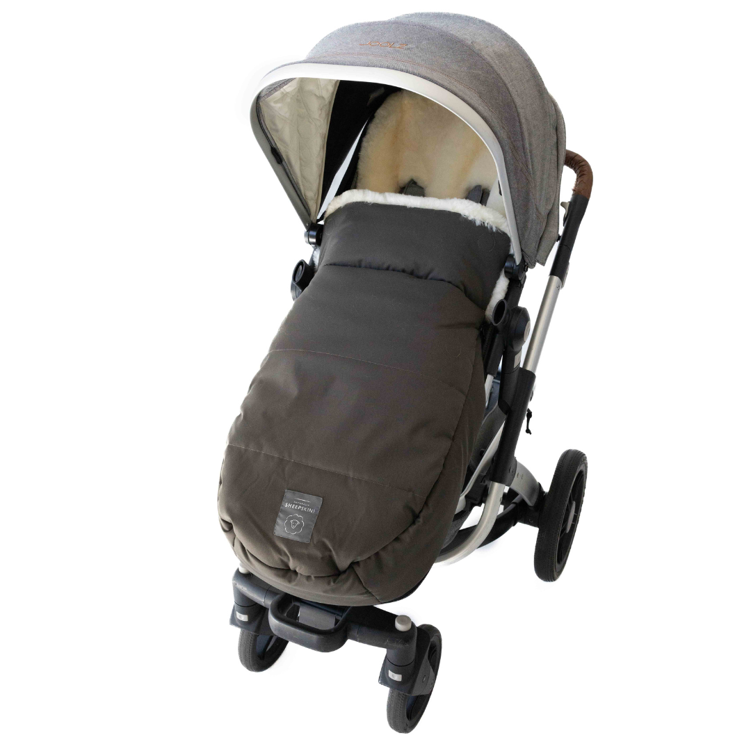 Weatherproof 2-in-1 Lambskin Pram Liner Footmuff (Universal Fit)