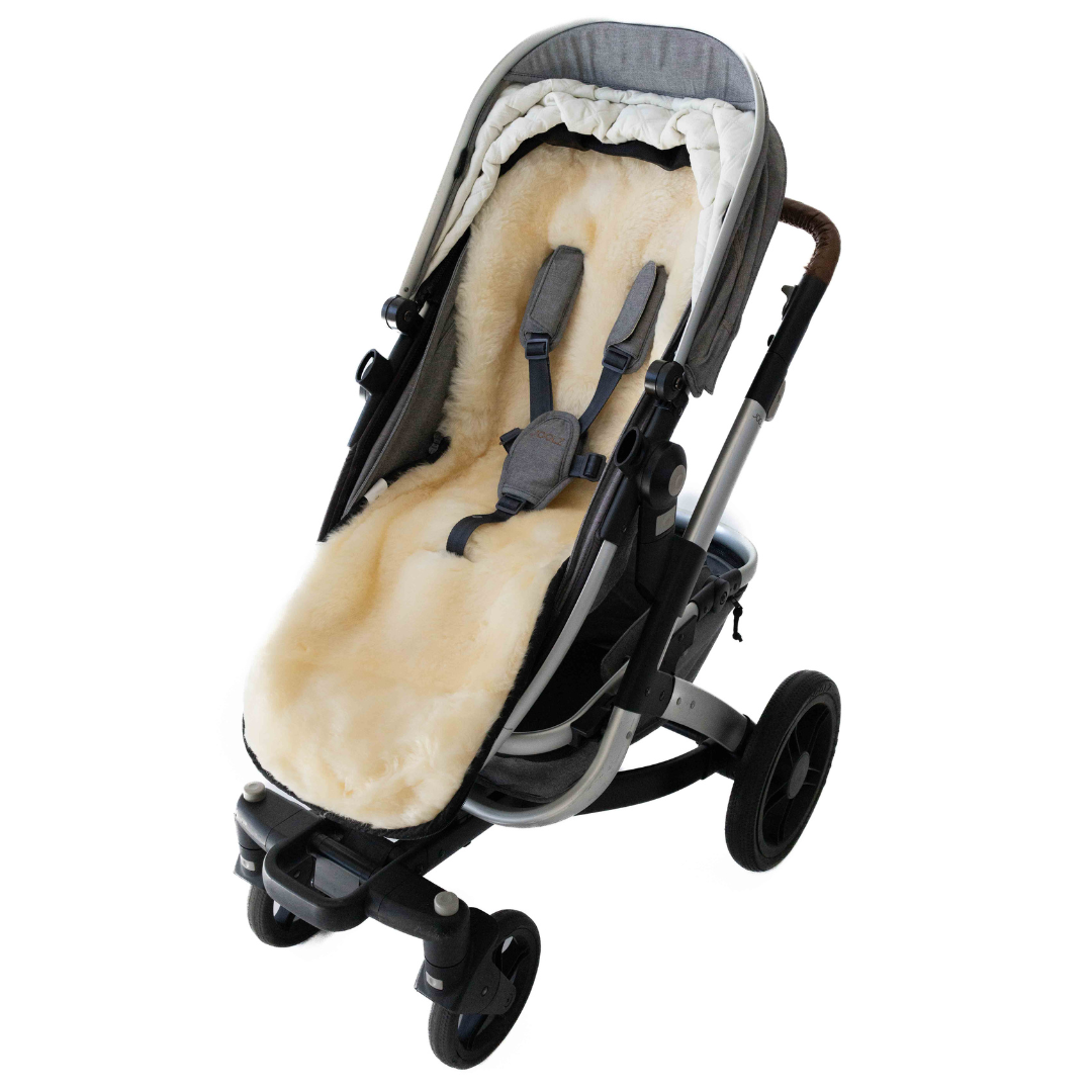 Weatherproof 2-in-1 Lambskin Pram Liner Footmuff (Universal Fit)