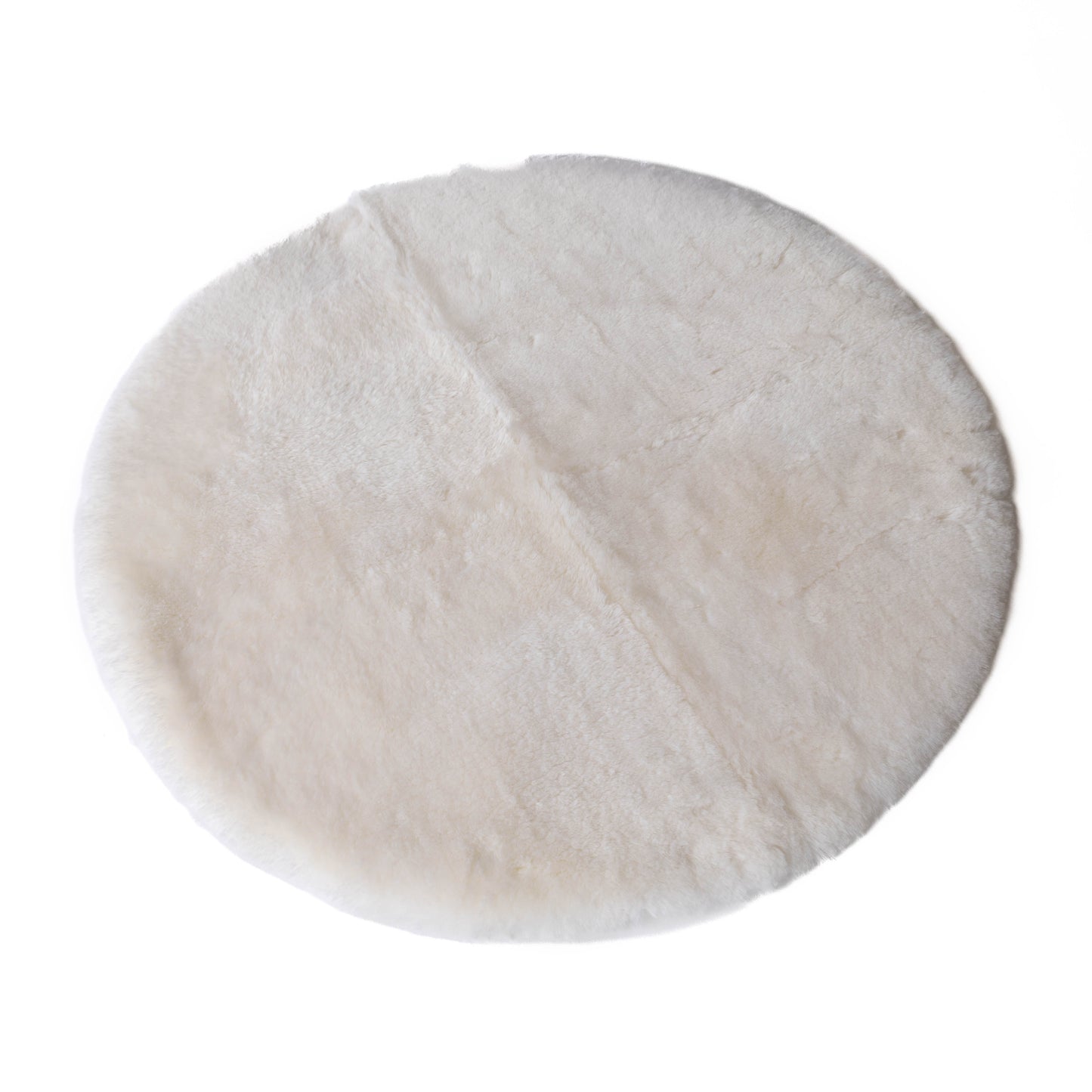 Round Lambskin Play Mat / Tummy Time Rug