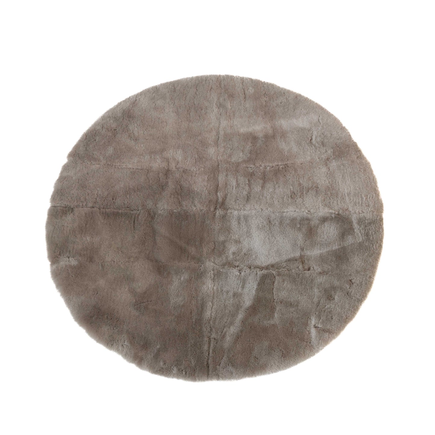 Round Lambskin Play Mat / Tummy Time Rug