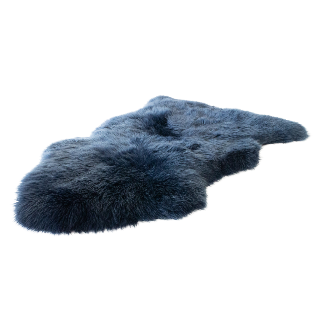 Sheepskin Rug - Single - Navy