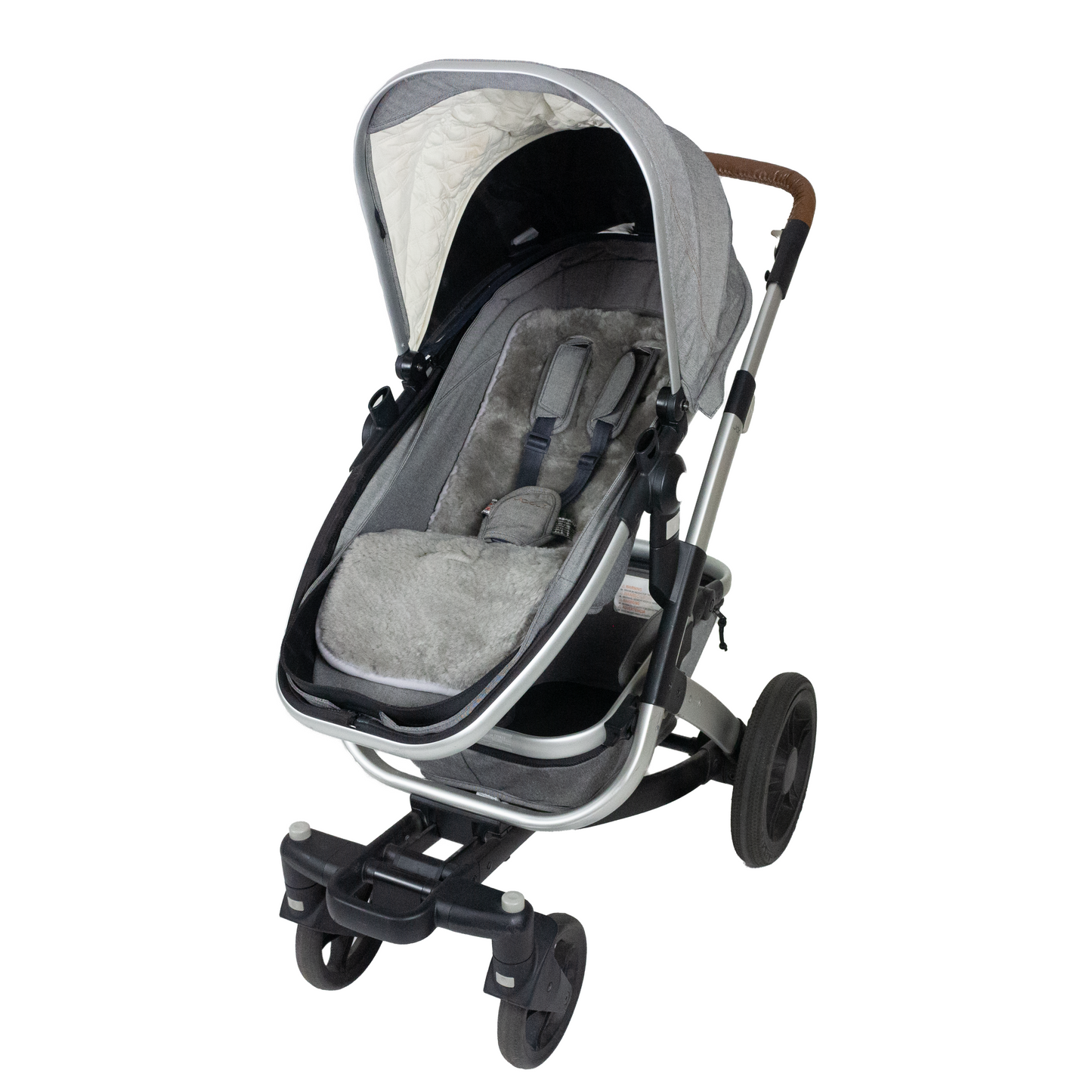 Lambskin Pram Liner - Grey