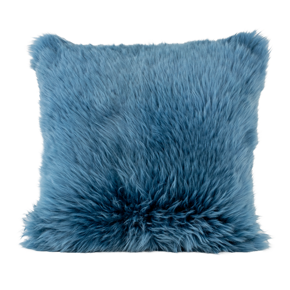 Sheepskin Cushion Cover - Teal