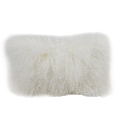 Long Wool Mongolian Sheepskin Cushion Covers