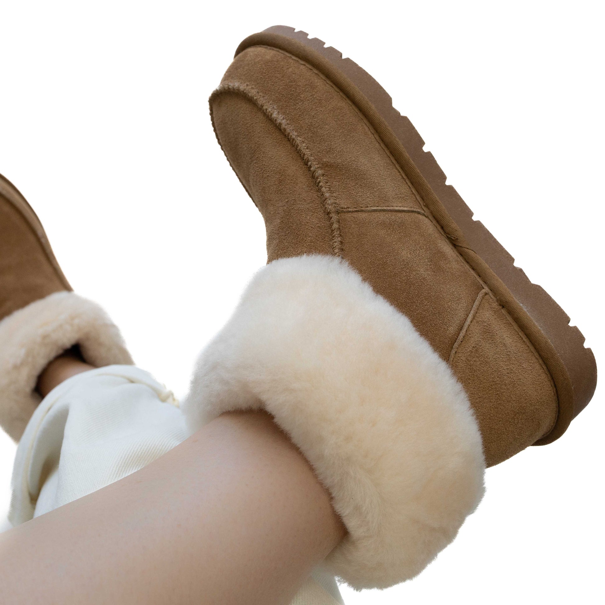 Boots Boohoo Uggs Boots Wide Sizes Classic Sheepskin Slipper, Roll