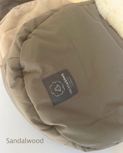 Weatherproof 2-in-1 Lambskin Pram Liner Footmuff (Universal Fit)