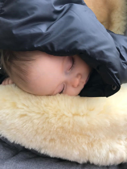 Weatherproof 2-in-1 Lambskin Pram Liner Footmuff (Universal Fit)