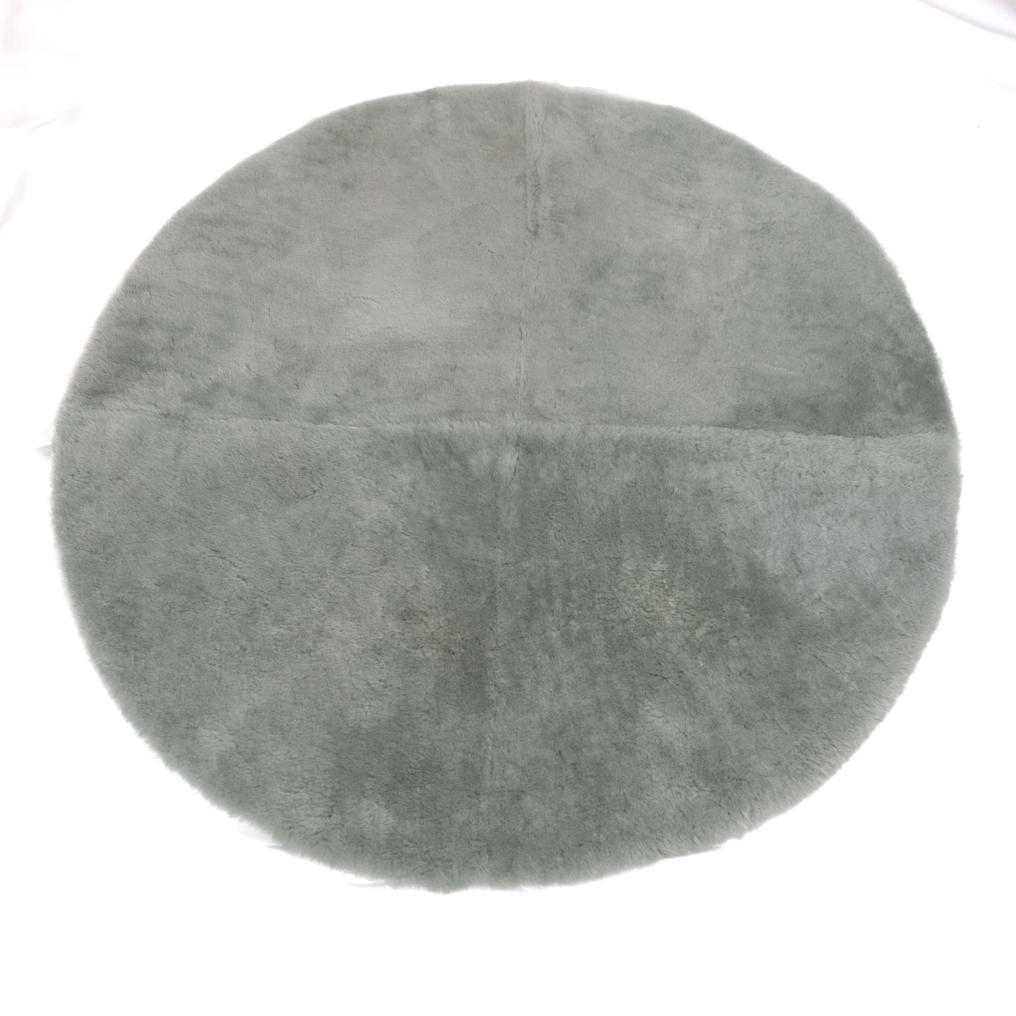 Round Lambskin Play Mat / Tummy Time Rug