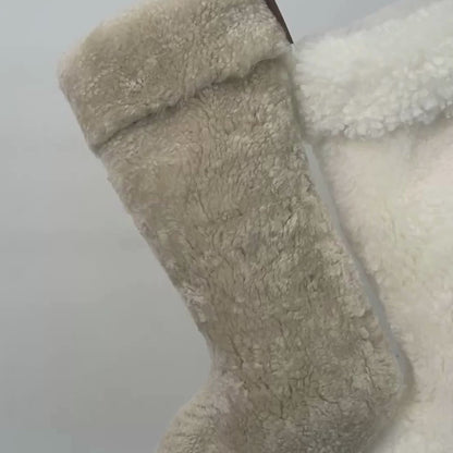 Shearling Sheepskin Christmas Stockings