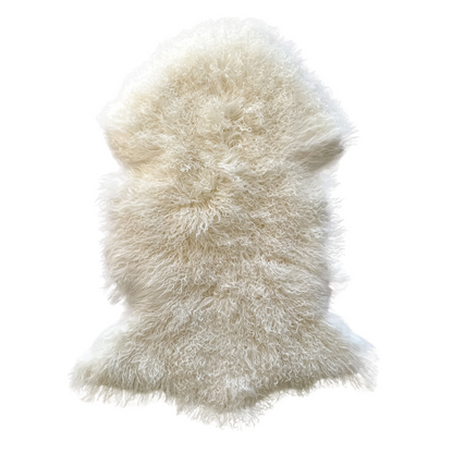 Mongolian Sheepskin Rug - Ivory