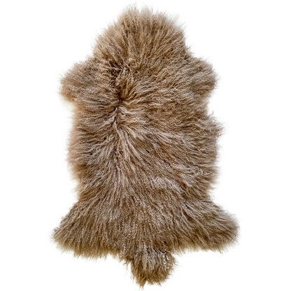 Mongolian Sheepskin Rug - Mocha