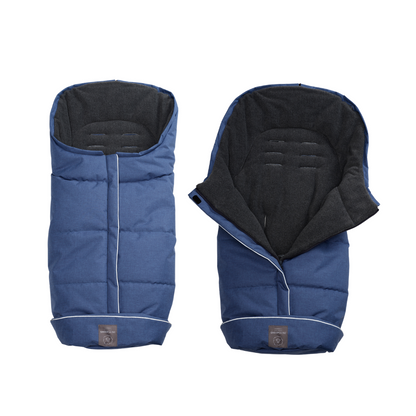 Fleece Footmuff - Linear Blue
