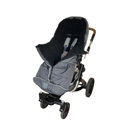 Fleece Footmuff - Linear Charcoal