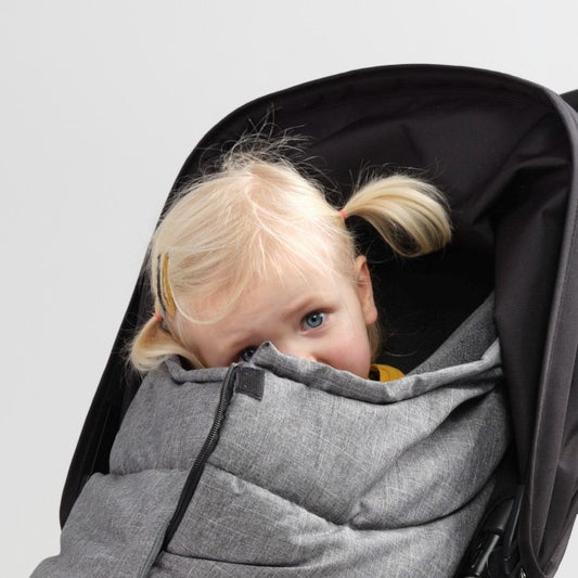 Fleece Footmuff - Linear Grey