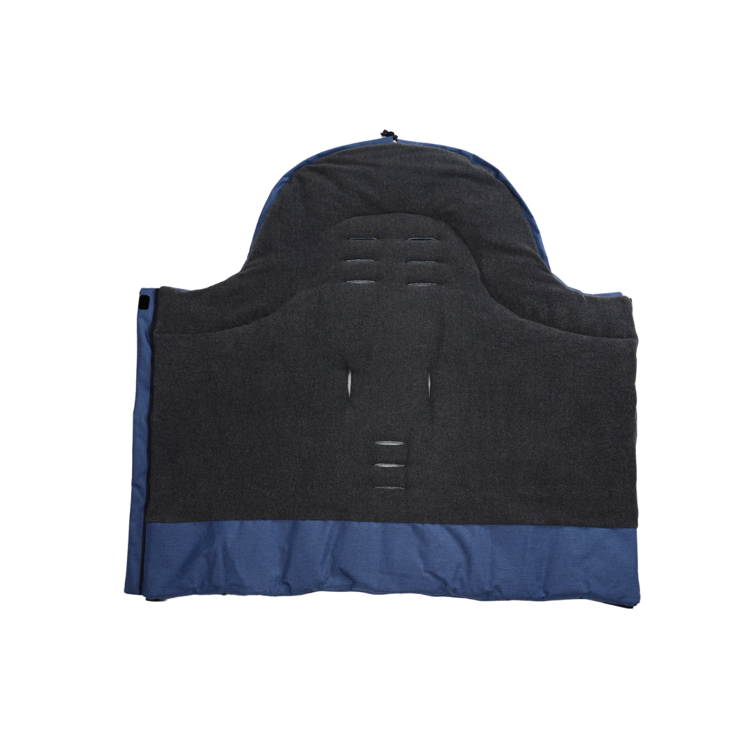 Fleece Footmuff - Linear Blue